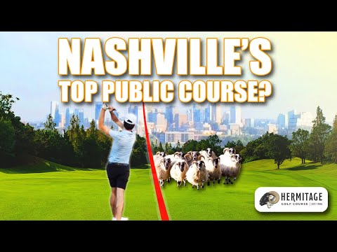 Thumbnail for a nine-hole Hermitage golf vlog